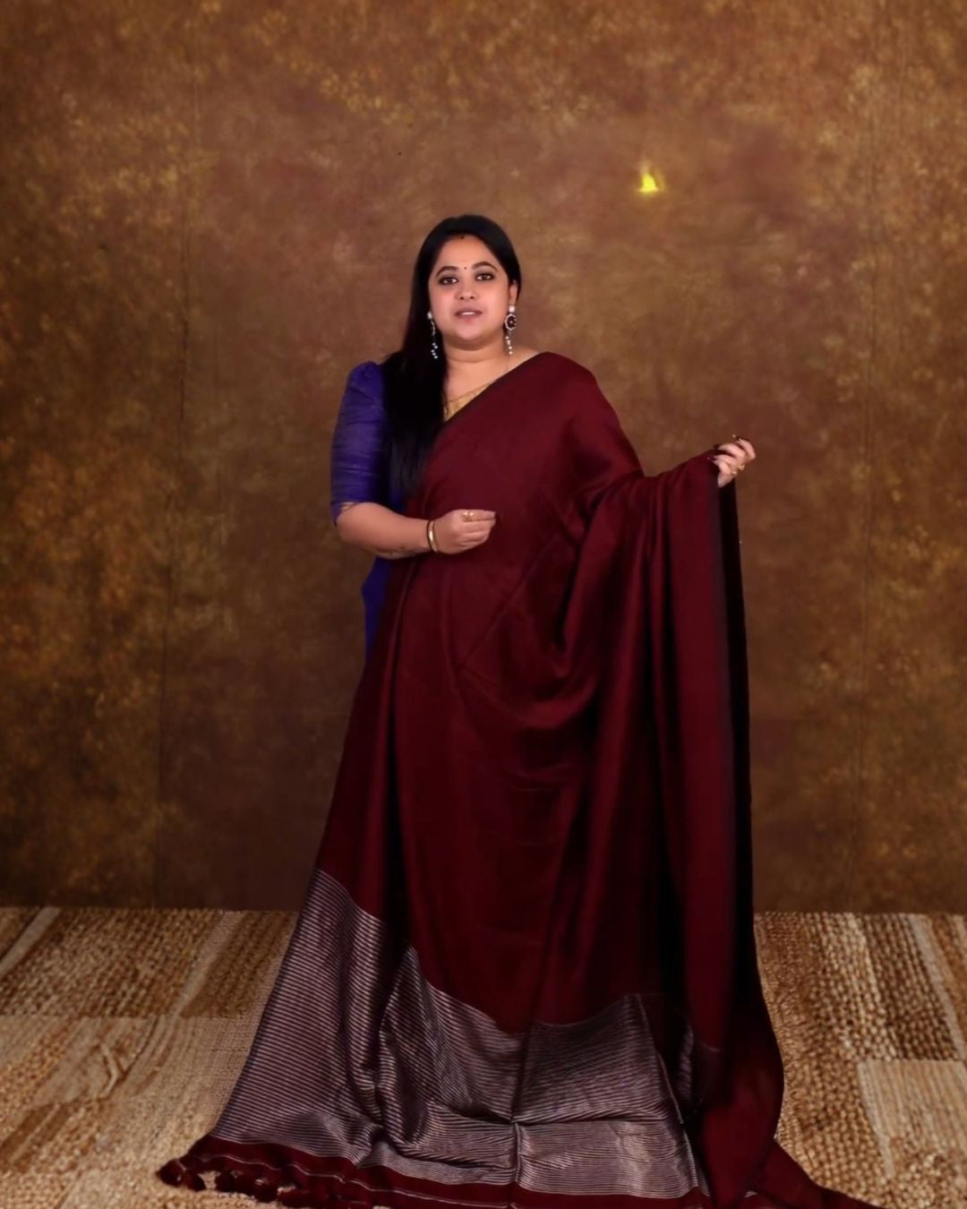 Mulberry Cotton Saree