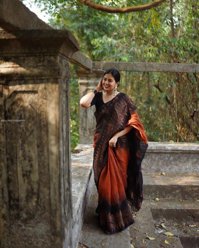 Lilan Soft Cotton Saree with Rich Weaving Blouse