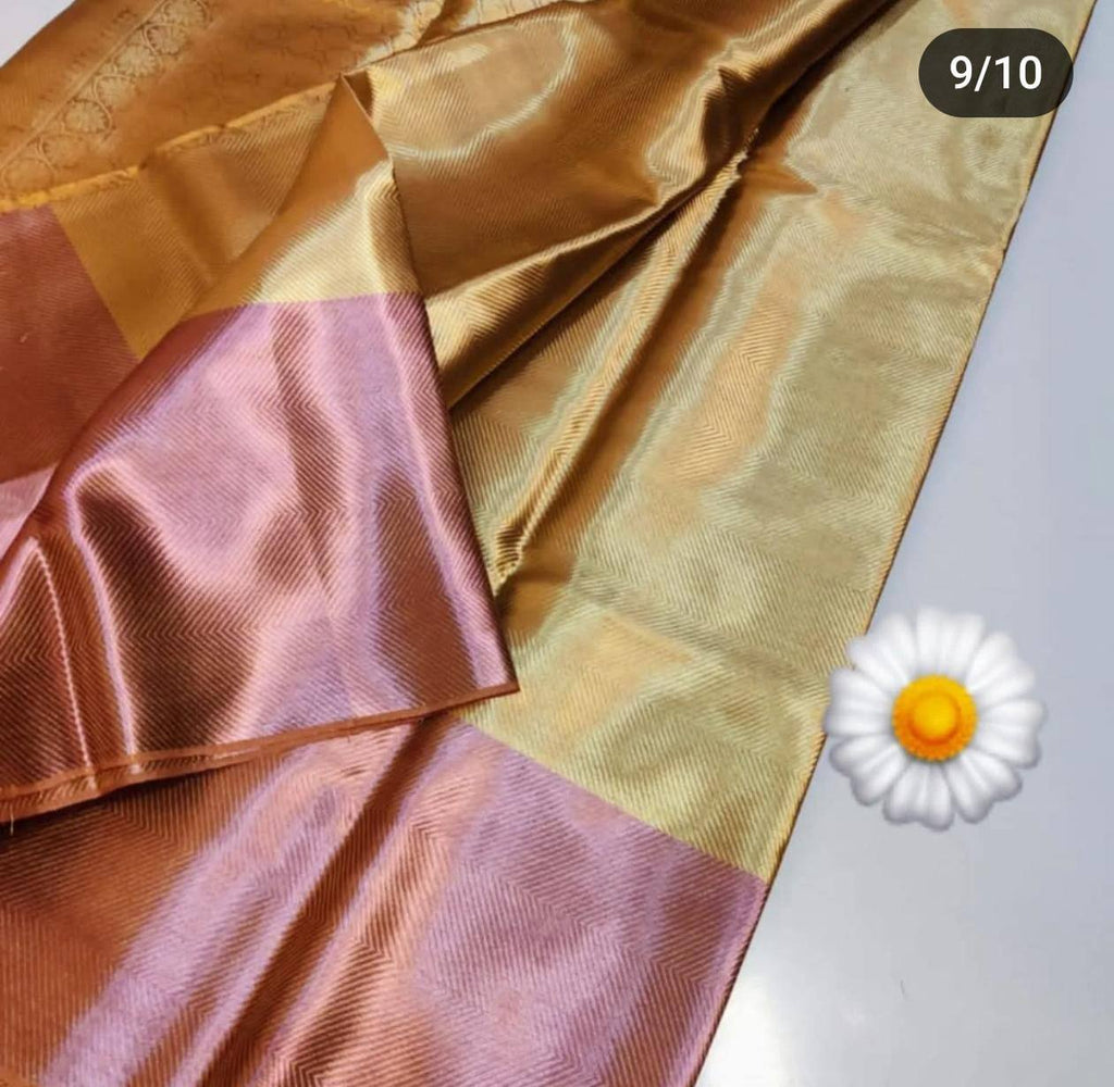 Banarasi Tissue Katan Zari Saree with Brocade Design