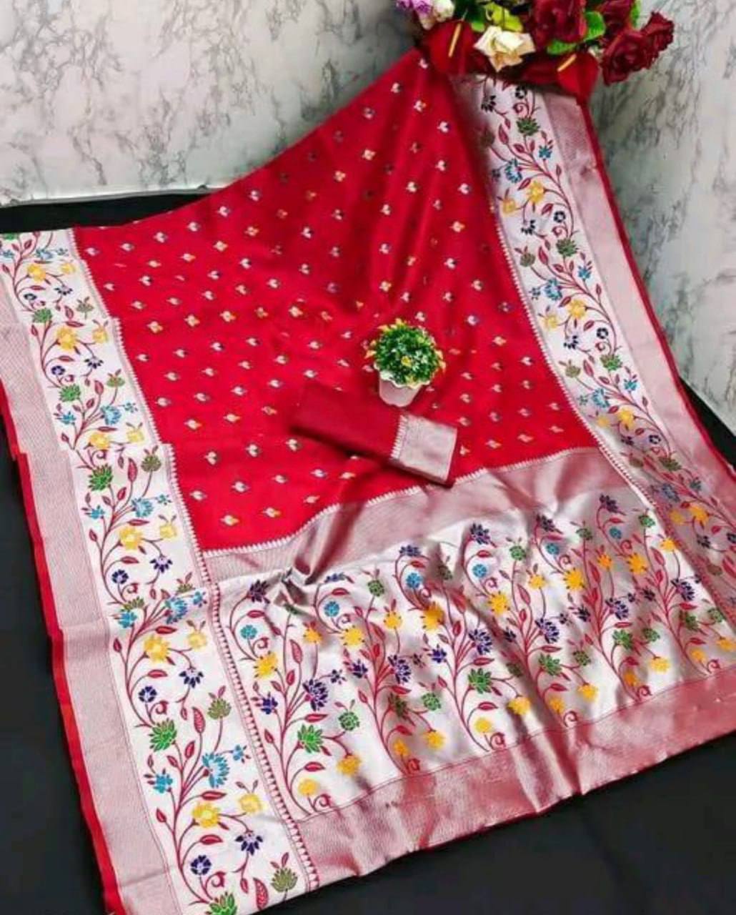 New Launch Paithani Silk Wedding Saree – Rich & Elegant