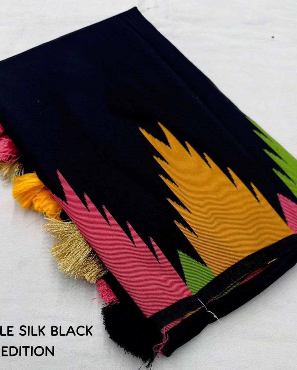 Ultra Light Organic Banarasi Lichi Silk Wedding Saree
