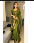 Elegant Comfort Organic Banarasi Lichi Silk Wedding Saree